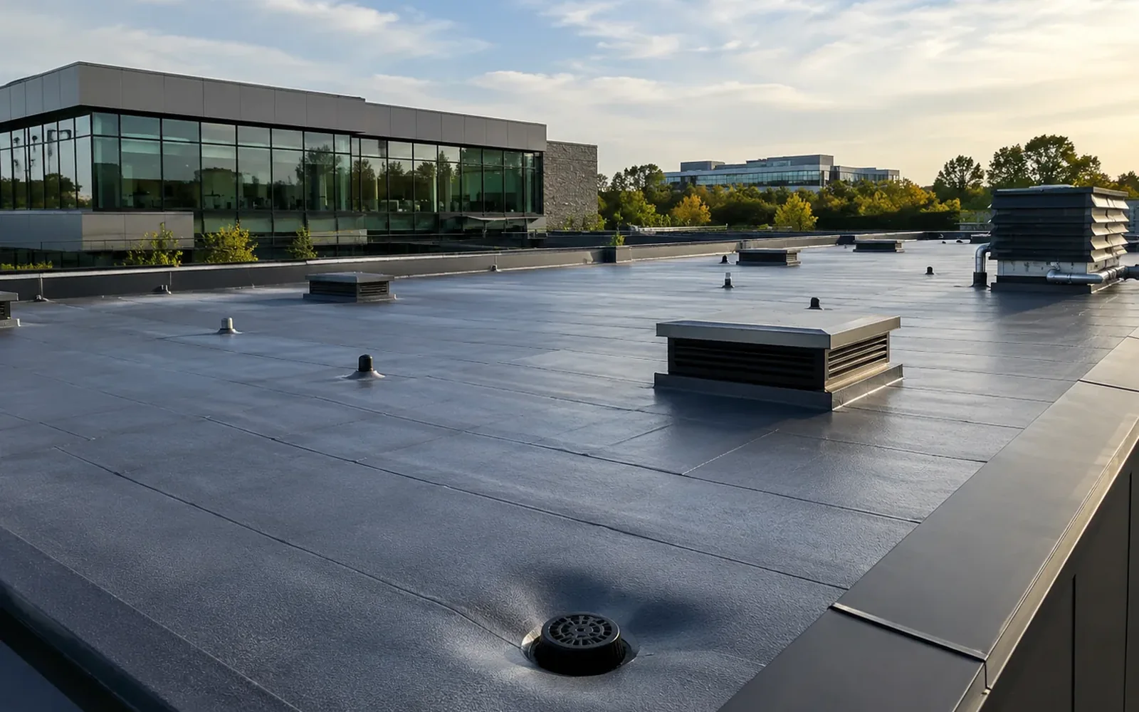 Commercial low-slope roofing system